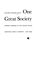 One great society; humane learning in the United States