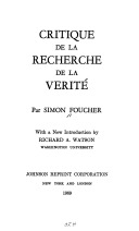 Critique de la Recherche de la vrit