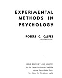 Experimental methods in psychology