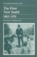 The first New South, 1865-1920