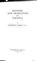 History and traditions of Tikopia