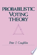 Probabilistic voting theory
