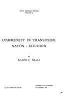 Community in transition: Nayon-Ecuador