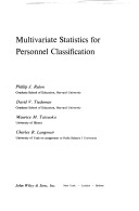Multivariate statistics for personnel classification