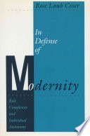 In defense of modernity :role complexity and individual autonomy