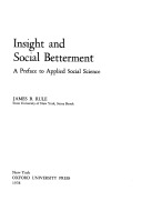 Insight and social betterment :a preface to applied social science