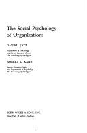 The social psychology of organizations