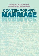Contemporary marriage :comparative perspectives on a changing institution