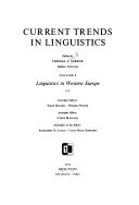 Current trends in linguistics