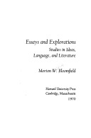 Essays and explorations :studies in ideas, language, and literature