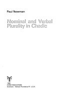 Nominal and verbal plurality in Chadic