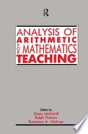 Analysis of arithmetic for mathematics teaching