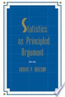 Statistics as principled argument 