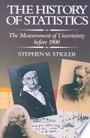 The history of statistics :the measurement of uncertainty before 1900
