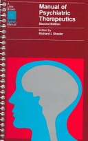 Manual of psychiatric therapeutics