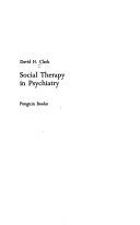 Social therapy in psychiatry