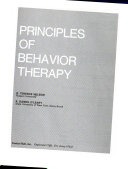 Principles of behavior therapy 