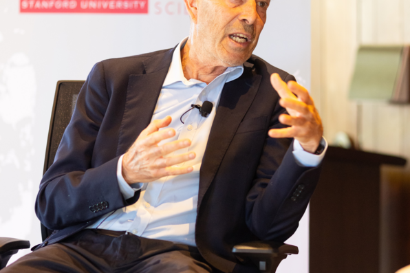 close-up of Ian Goldin speaking