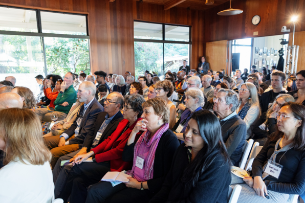 A view of the audience watching & listening to Hazel Markus