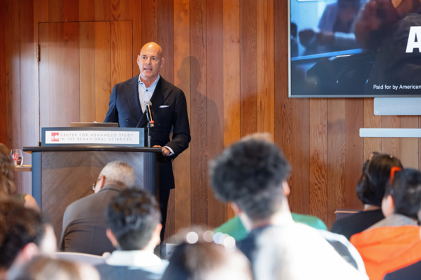 Sage CEO Blaise Simqu speaking