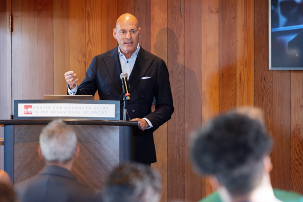 Sage CEO Blaise Simqu speaking