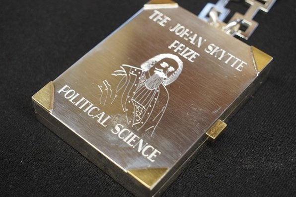 Engraved medal: "The Johan Skytte Prize - Political Science"