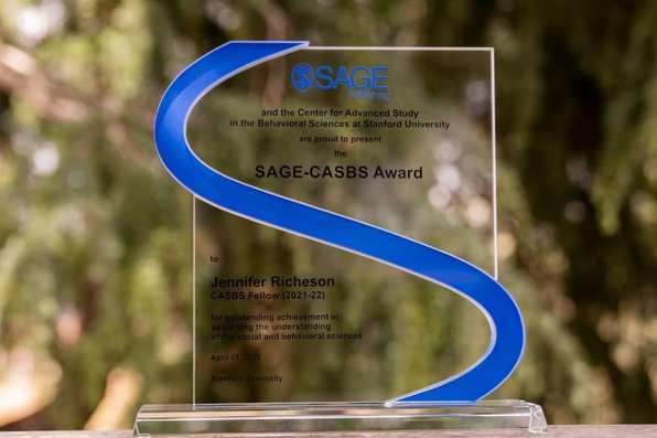 The SAGE-CASBS award, bearing Jennifer Richeson’s name.