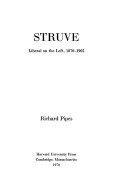 Struve :liberal on the left, 1870-1905