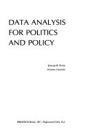 Data analysis for politics and policy