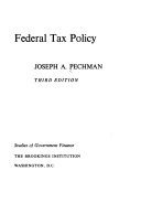 Federal tax policy