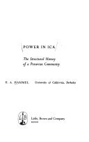 Power in Ica; the structural history of a Peruvian community