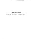 Legislative behavior; a reader in theory and research