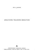 Analyzing teaching behavior