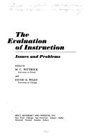 The evaluation of instruction: issues and problems