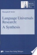 Language universals research :a synthesis