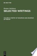 Selected writings: volume 1, Phonological Studies | Center for