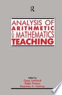 Analysis of arithmetic for mathematics teaching